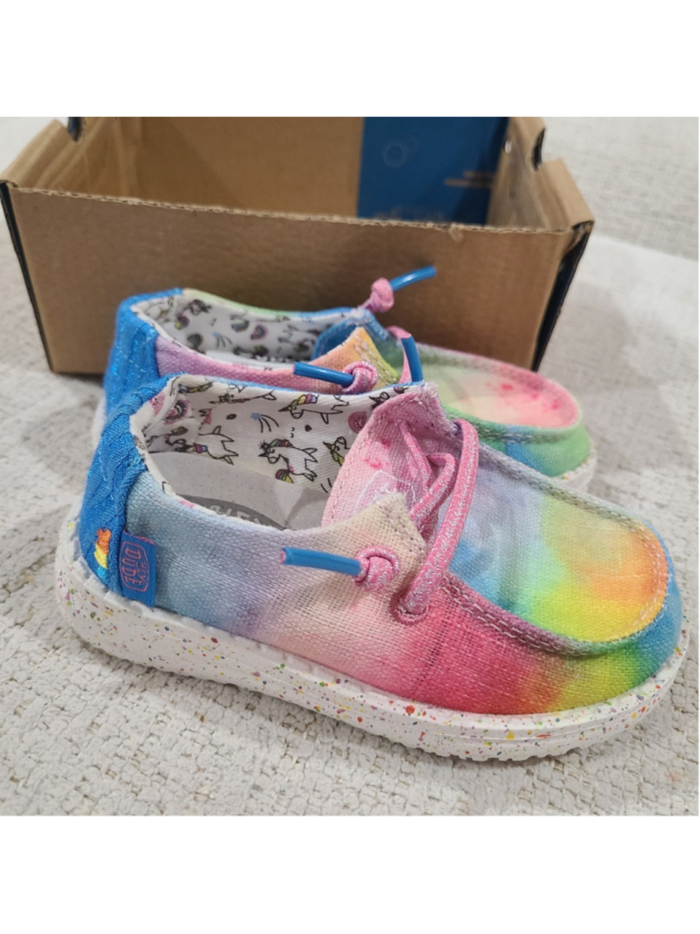 NEW Hey Dude Girls Toddler K7 Wendy Dreamer Magic Casual Shoes Multicolor - Picture 8 of 10